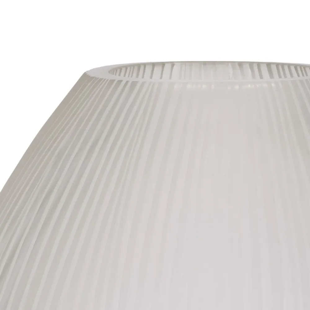 ADLERGROVE WHITE GLASS VASE 18 (IN)