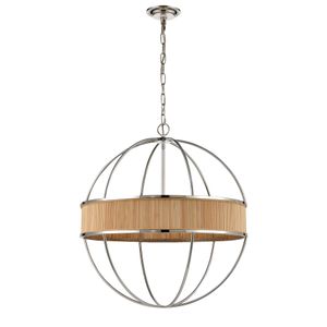 Ural 24'' Wide 6-Light Chandelier - Polished Silver 2