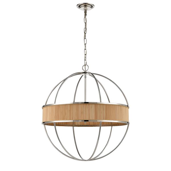 Ural 24'' Wide 6-Light Chandelier - Polished Silver