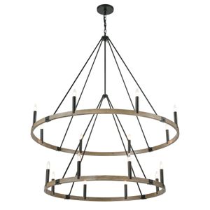 Transitions 56'' Wide 16-Light Chandelier - Oil Rubbed Bronze 1