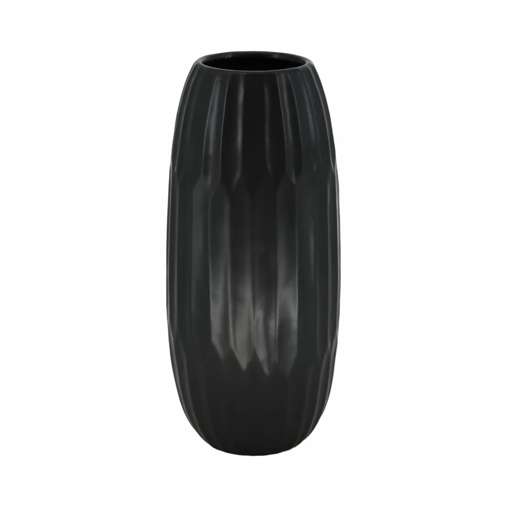 EVANDERGROVE BLACK VASE 16 (IN)