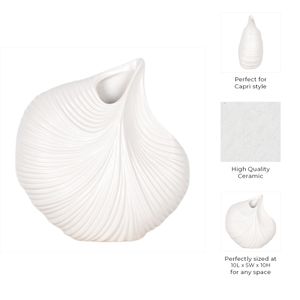 KELSEYPORT WHITE VASE 10 (IN) 10