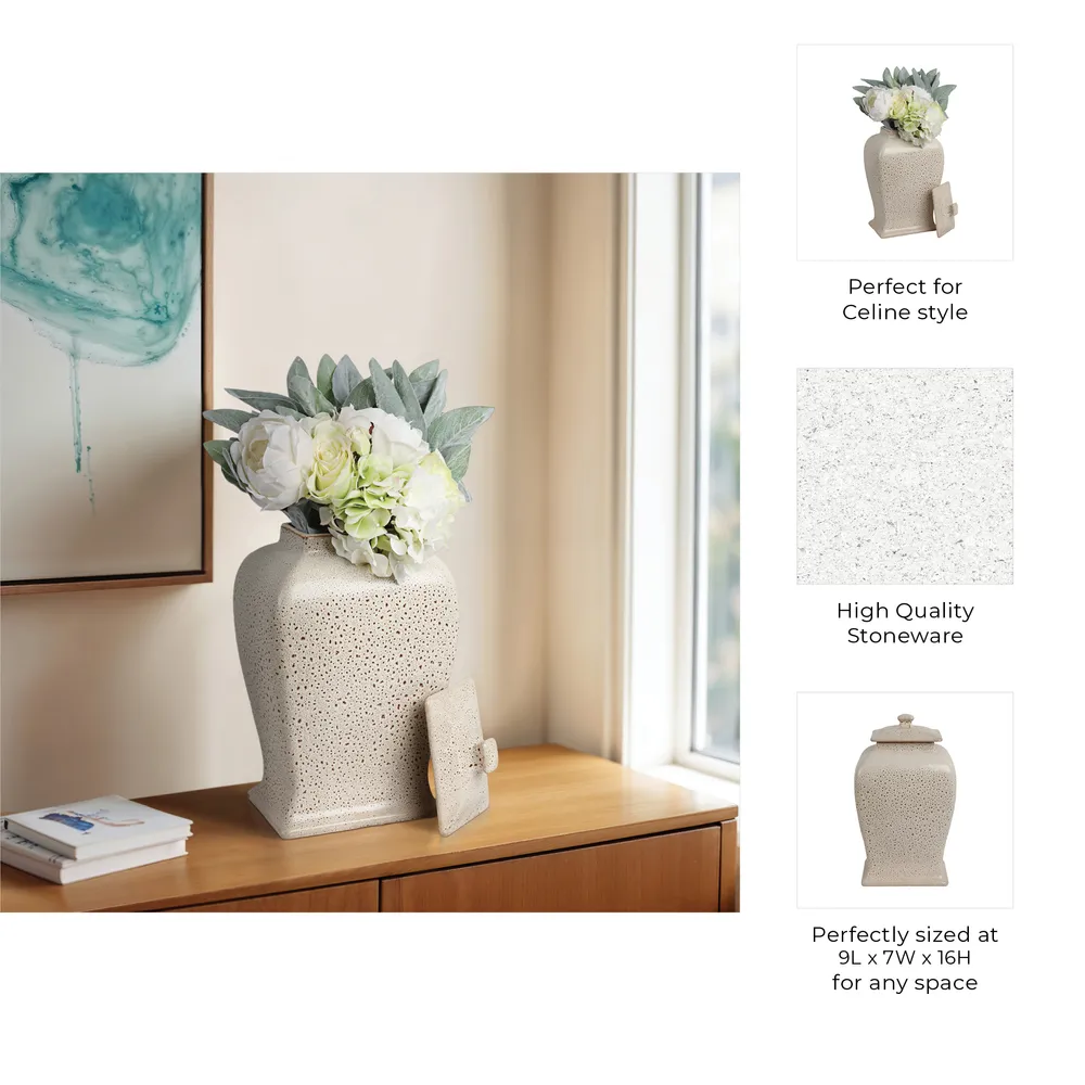 VALEBURN BEIGE JAR 16 (IN)