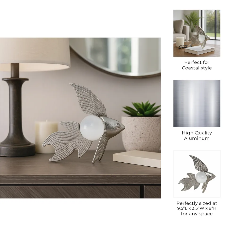 SHAYOAK SILVER DECOR 9 (IN)