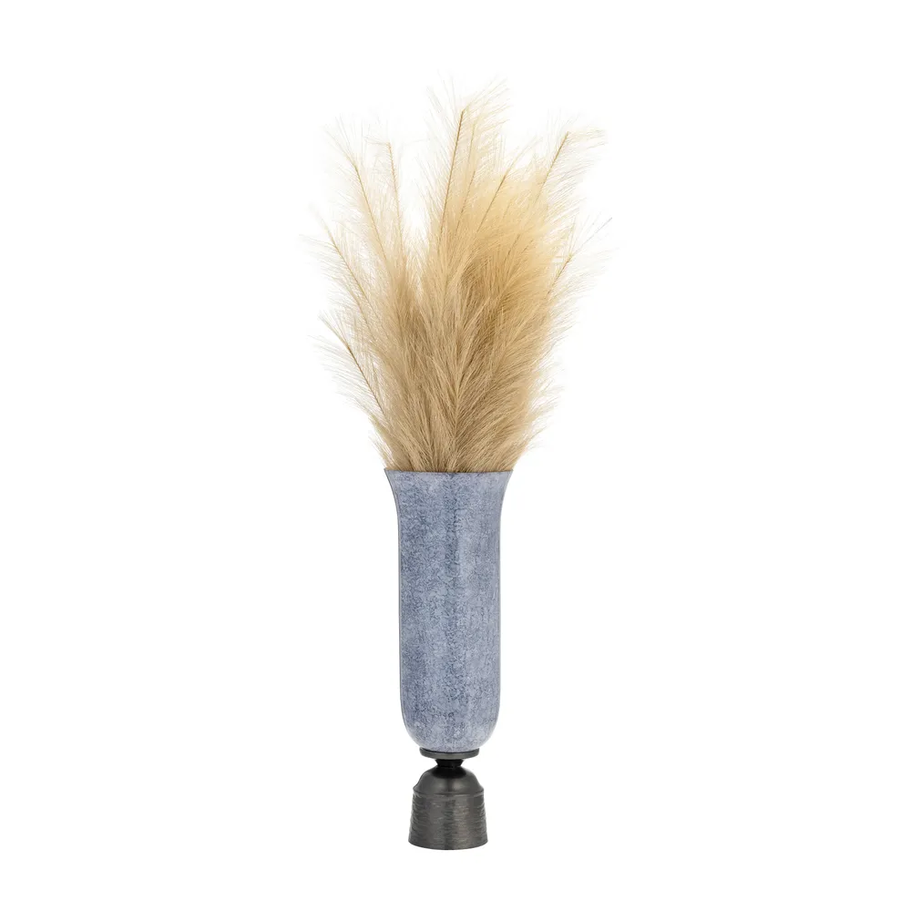 ELTONBROOK BLUE GLASS VASE 16 (IN)