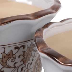 ENOCHFIELD SET OF 2 BROWN PLANTER 10 (IN) 7