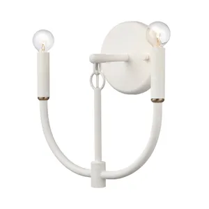 Continuance 11″ High 2-Light Sconce - White Coral 2