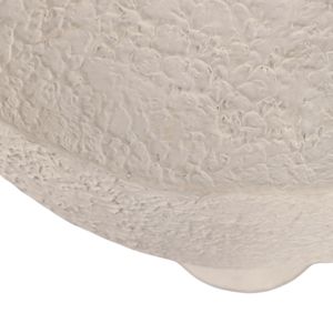 CASPERDALE WHITE GARDEN STOOL 18 (IN) 8