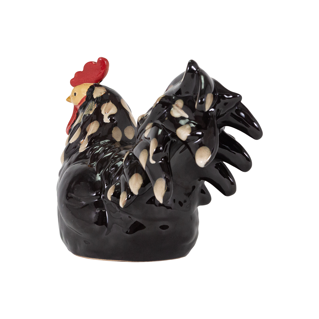 Sitting Rooster Figurine 3