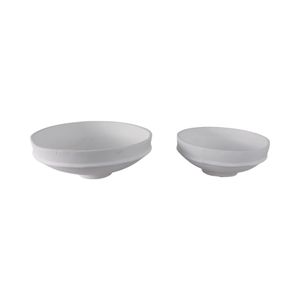 DEANWOOD SET OF 2 WHITE BOWLS 6 (IN) 4