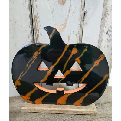 Marbled Jack-o-Lantern 9.5x11in