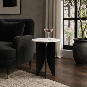 REIDWELL BLACK TABLE 24 (IN) 12
