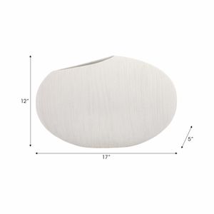 MARCHOLM WHITE VASE 11 (IN) 9