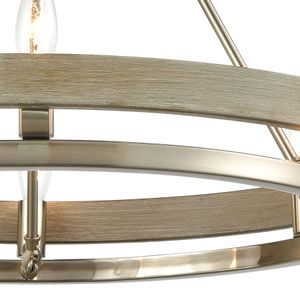 Ramsey 24'' Wide 6-Light Chandelier - Satin Nickel 3