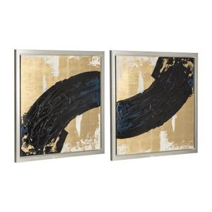 RHEAWOOD SET OF 2 BLACK ART 47 (IN) 3