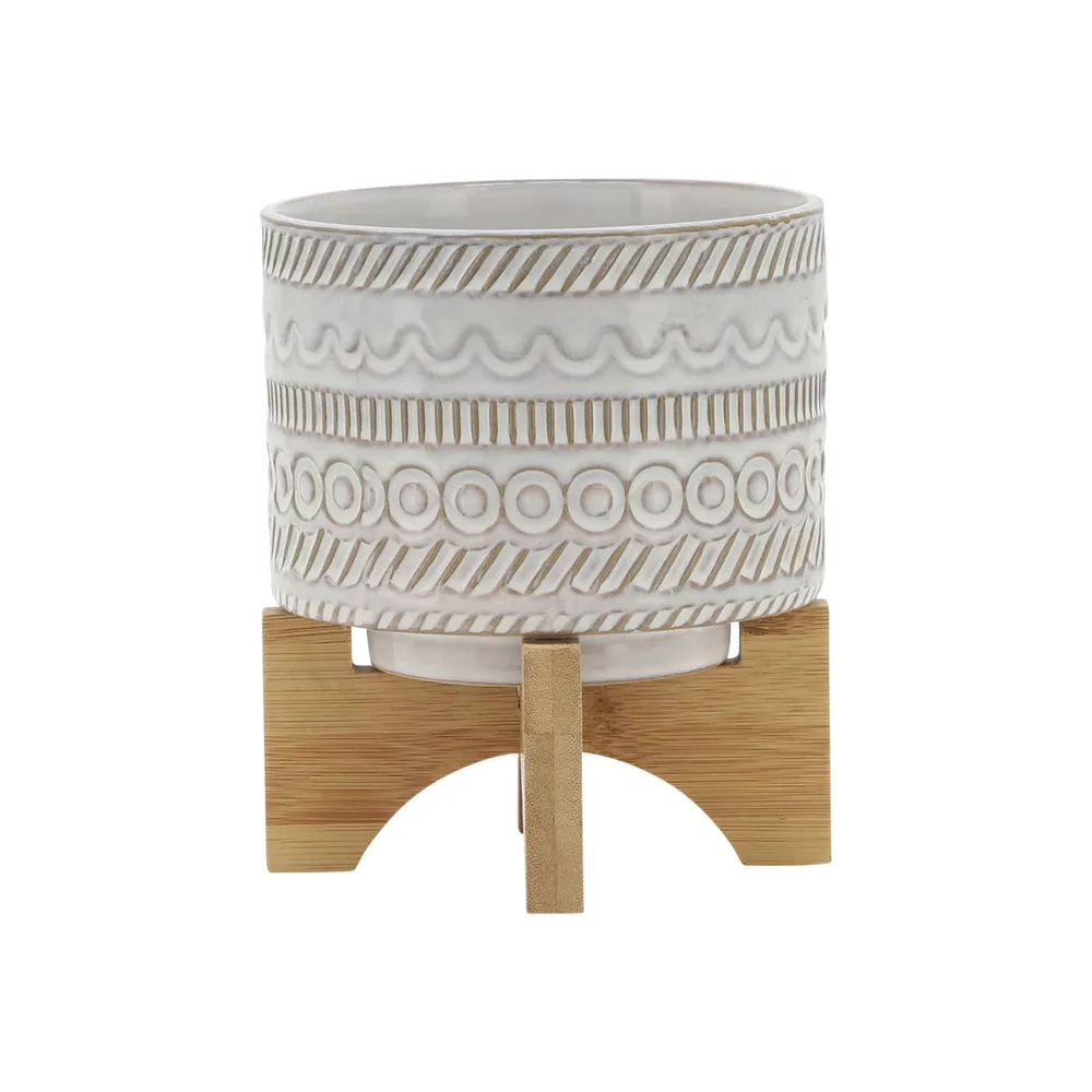 DORSETPORT IVORY PLANTER 8 (IN)