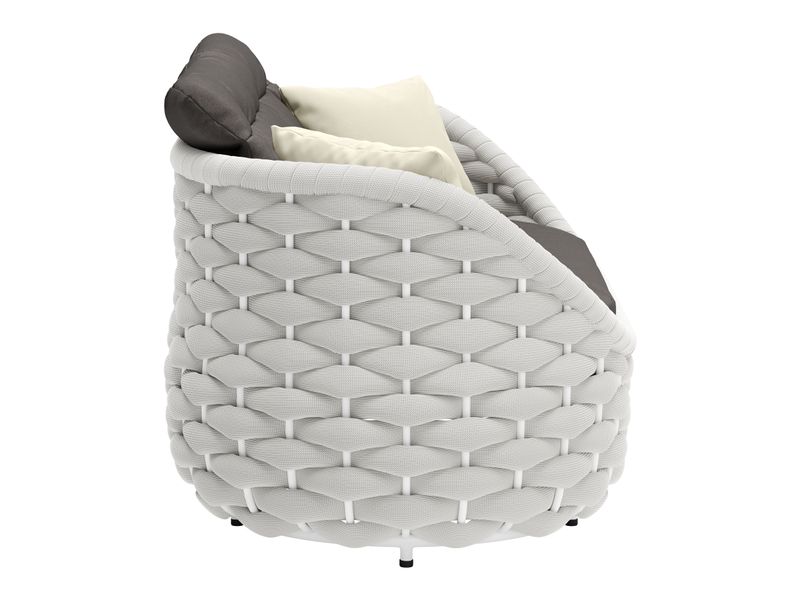 Coral Reef Loveseat Gray 3