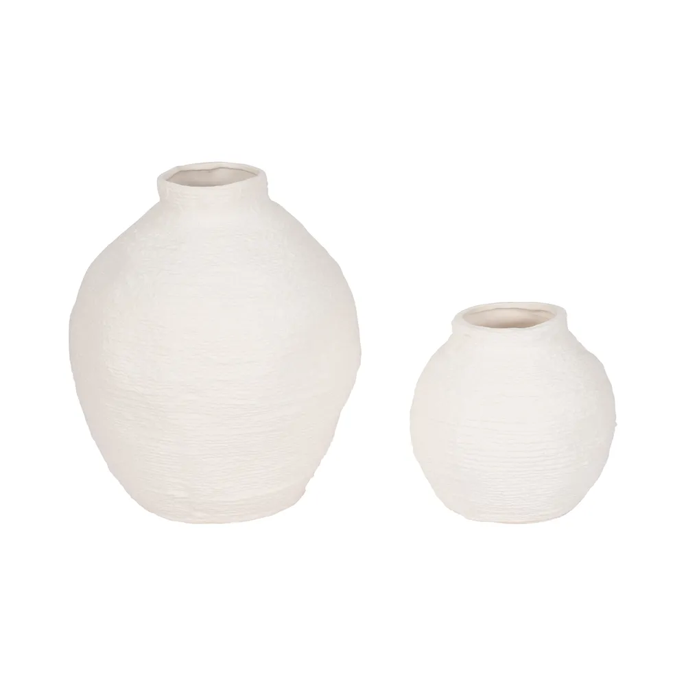 DENNINGHOLM WHITE VASE 7 (IN)
