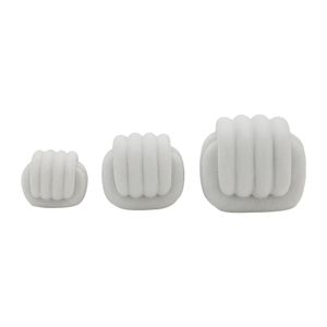 BARNETRIDGE SET OF 3 WHITE DECOR 5 (IN) 5