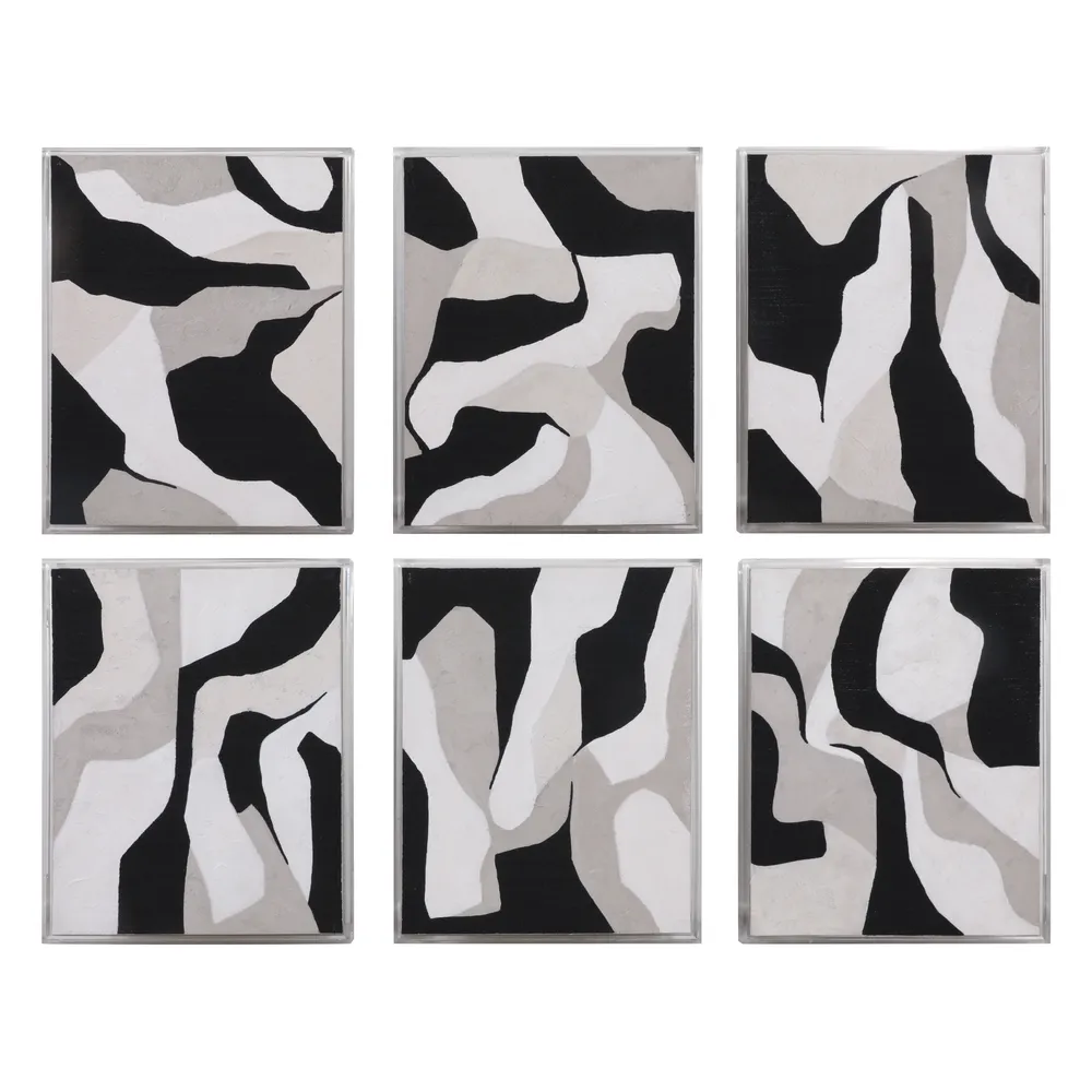 FORRESTHOLM SET OF 6 BLACK ART 20 (IN)
