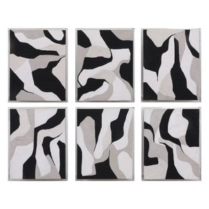 FORRESTHOLM SET OF 6 BLACK ART 20 (IN) 1