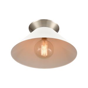Cavendish 16'' Wide 1-Light Semi Flush Mount - Brushed Nickel 4