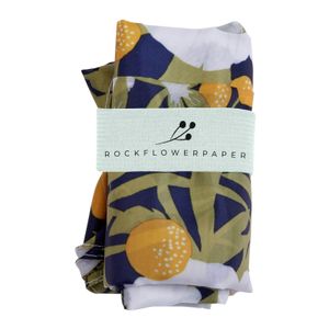 Anemone Poppy blu Reusable Shopping Bag 4