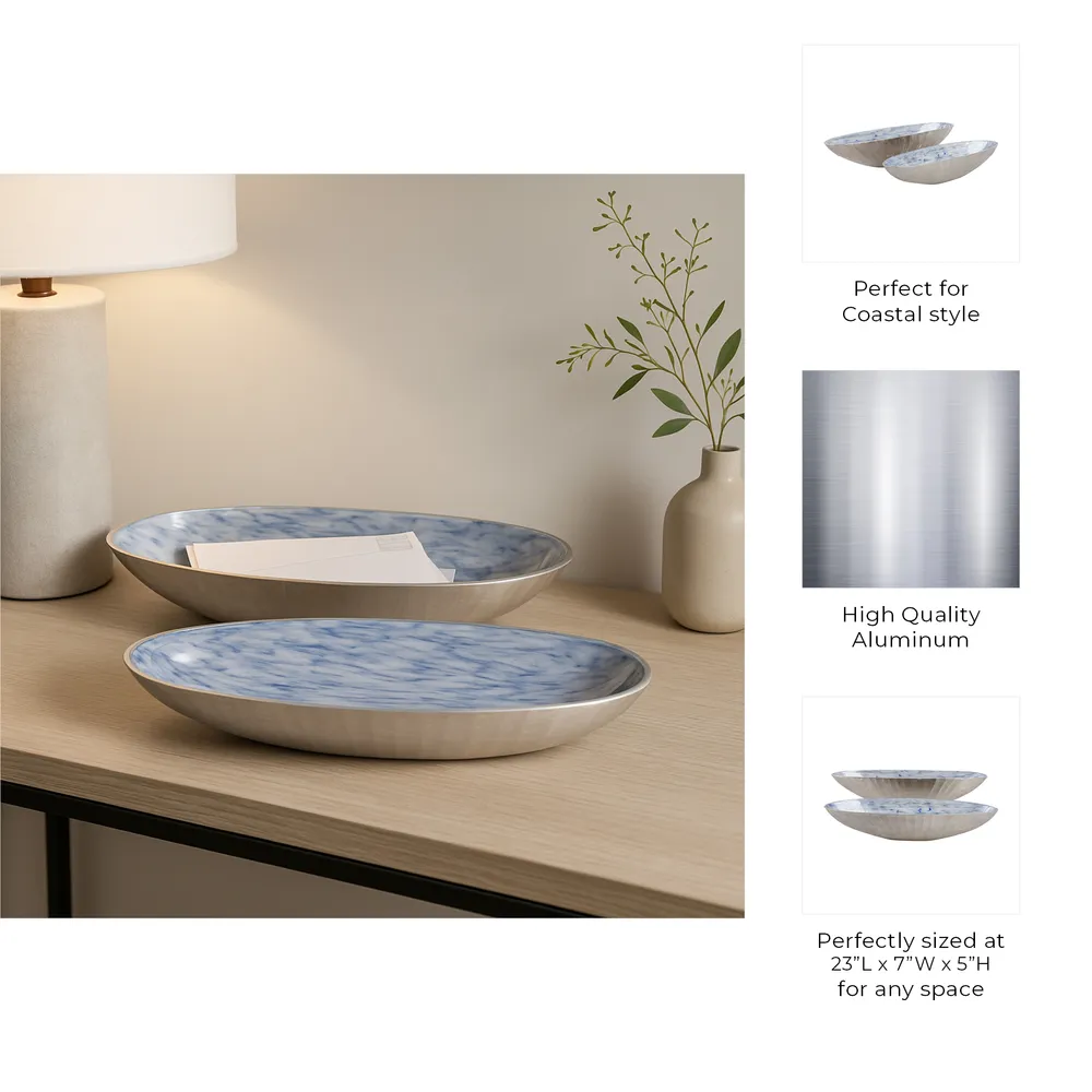DEMPSEYFORD SET OF 2 BLUE BOWLS 5 (IN)