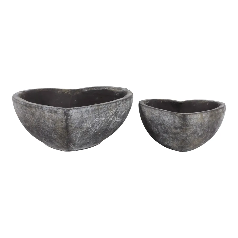 DEVONCLIFF SET OF 2 BROWN PLANTER 4 (IN)