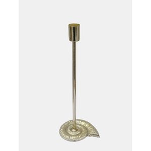 11X4" SEASHELL BASE TAPER HOLDER, SILVER 1