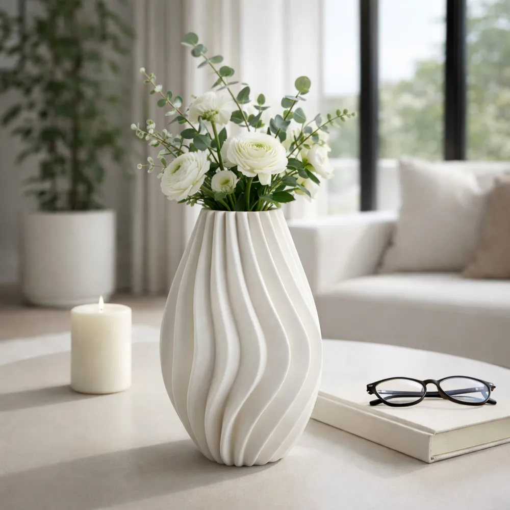 KEATONRUN IVORY VASE 14 (IN)