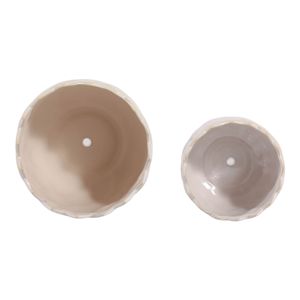 FULTONPARK SET OF 2 IVORY PLANTER 7 (IN) 7