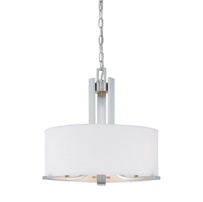 Pendenza 20'' Wide 3-Light Chandelier - Brushed Nickel