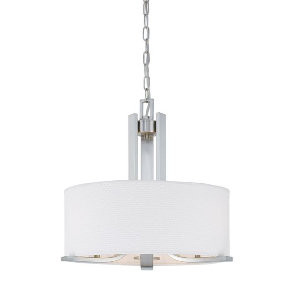 Pendenza 20'' Wide 3-Light Chandelier - Brushed Nickel