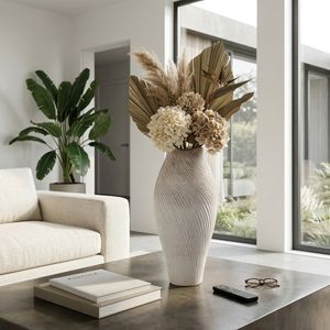 DENNINGLAND WHITE VASE 26 (IN) 12