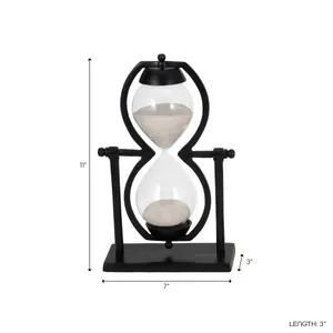 DIXONLAND BLACK HOURGLASS 11 (IN) 8