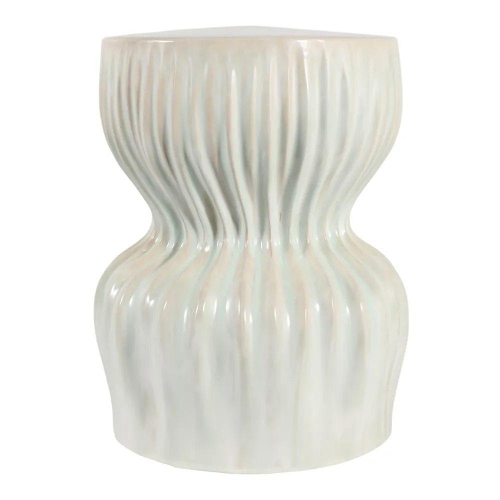 LEONAMILL WHITE GARDEN STOOL 19 (IN)