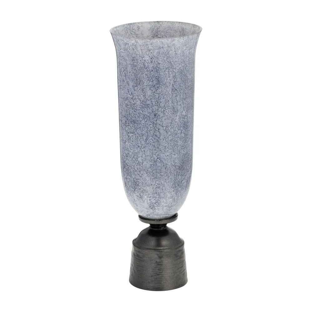 ELTONBROOK BLUE GLASS VASE 20 (IN)