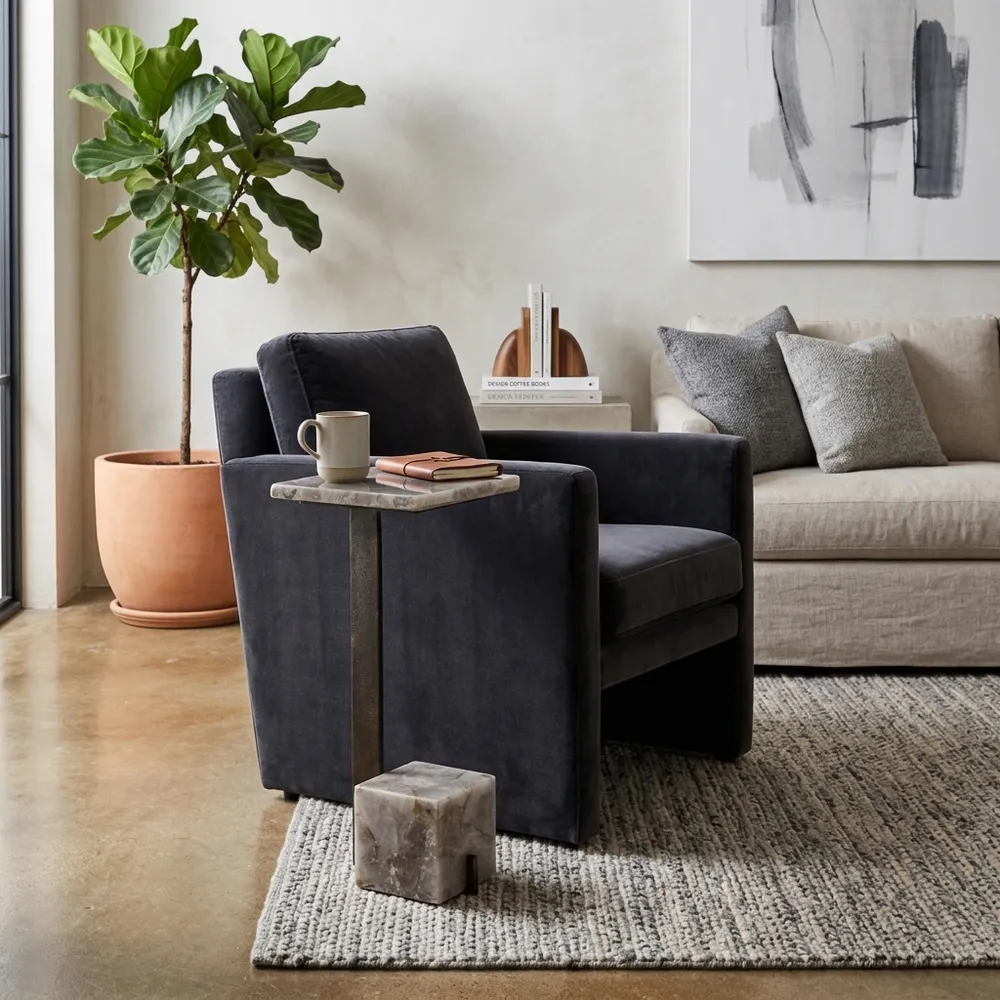MILTONRIDGE GRAY TABLE 24 (IN)