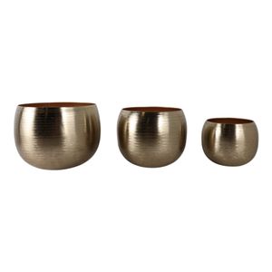 GLOVERTON SET OF 3 GOLD PLANTER 11 (IN) 5