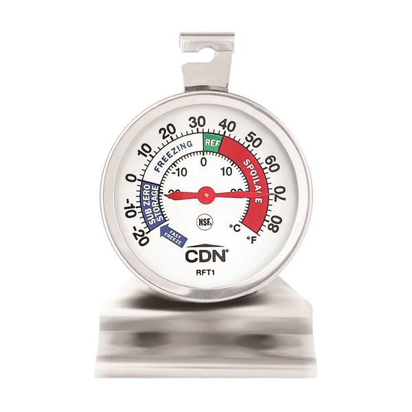 CDN Thermometer, Dial, Heavy Duty Fridge/Freezer, ProAccurate