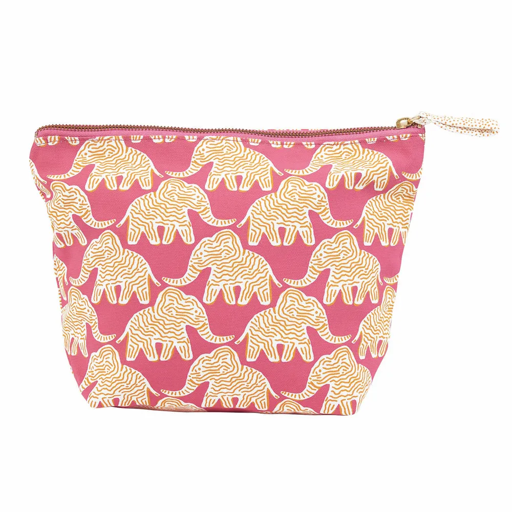 Elephant Large Essential Canvas Pouch