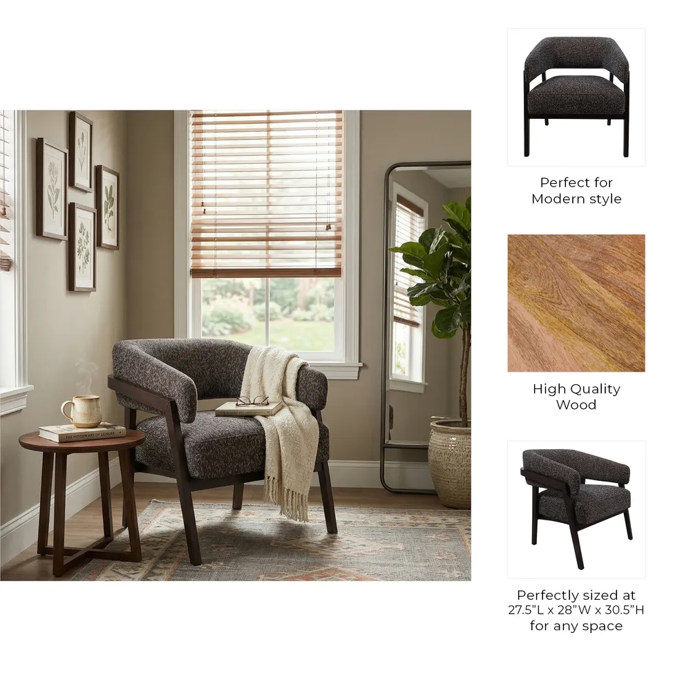 HEYDONWAY BROWN CHAIR 31 (IN)