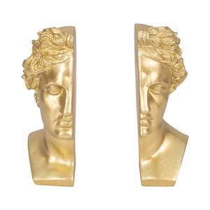 BRAXTONPORT SET OF 2 GOLD BOOKENDS 9 (IN) 1