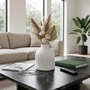BOLTONCROSS WHITE VASE 9 (IN) 10