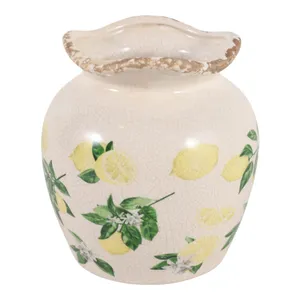 ROSEOAK YELLOW VASE 7 (IN) 5