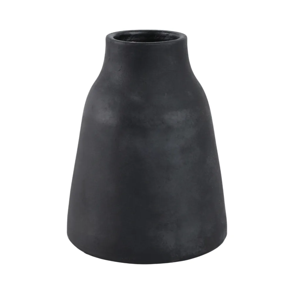 SHERMANCLIFF BLACK VASE 9 (IN)