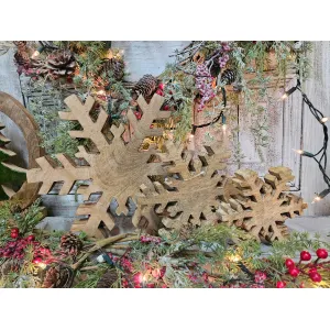 Natural Snowflake 8x8in 4