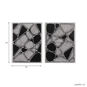 HARVEYBURN SET OF 2 BLACK ART 24 (IN) 3