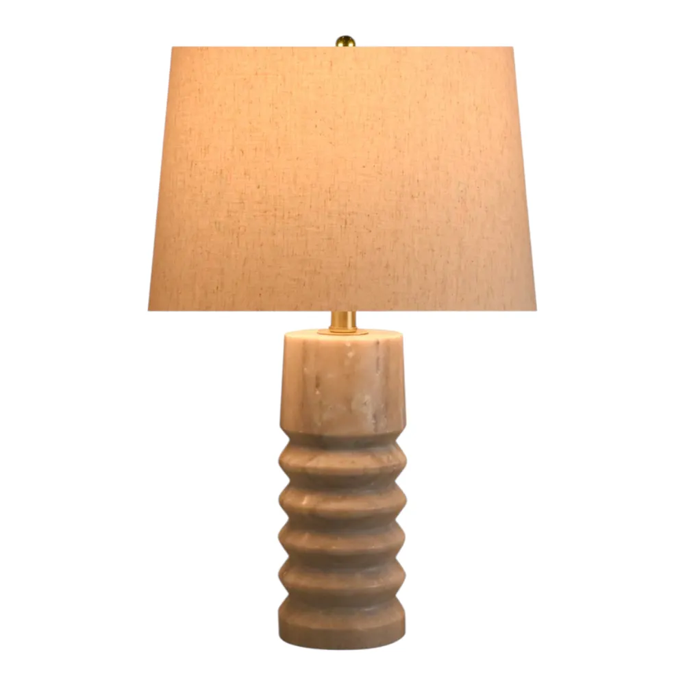 LANESTONE WHITE LAMP 24 (IN)